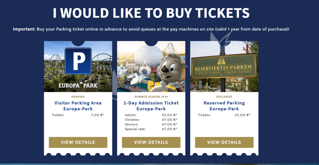 Europa Park Covid Rules Buy Tickets Online Only
