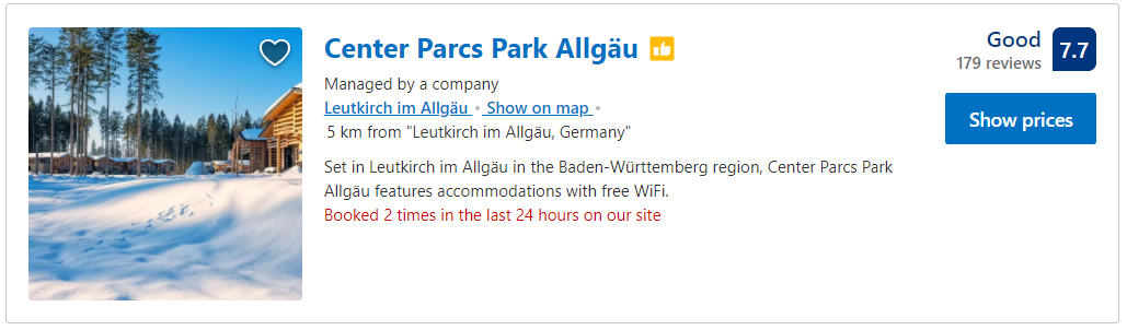 center parks booking