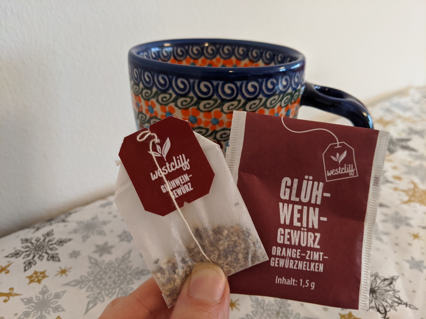 gluhwein tea bag for mulled wine single serve