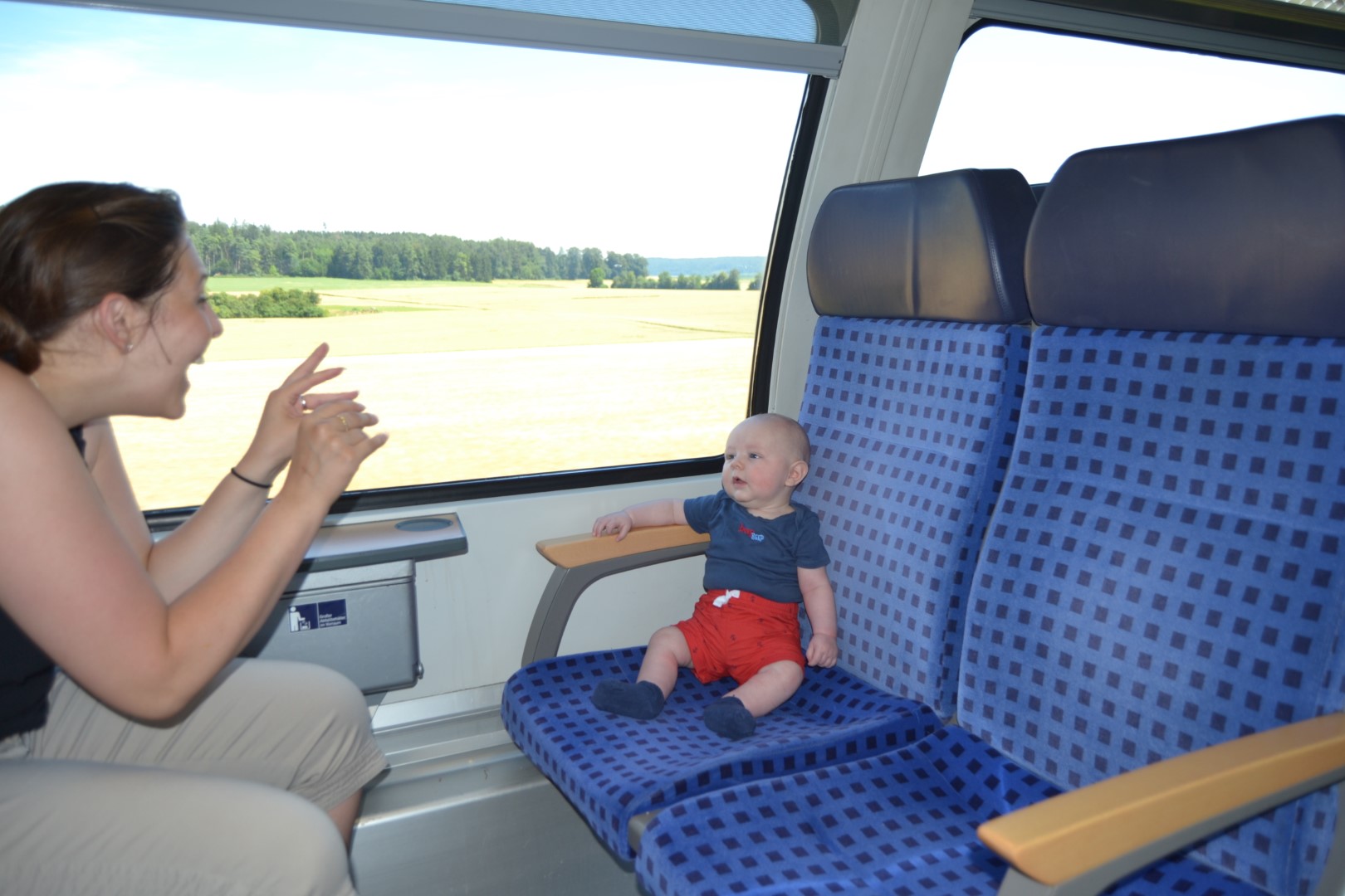 baby train travel in germany