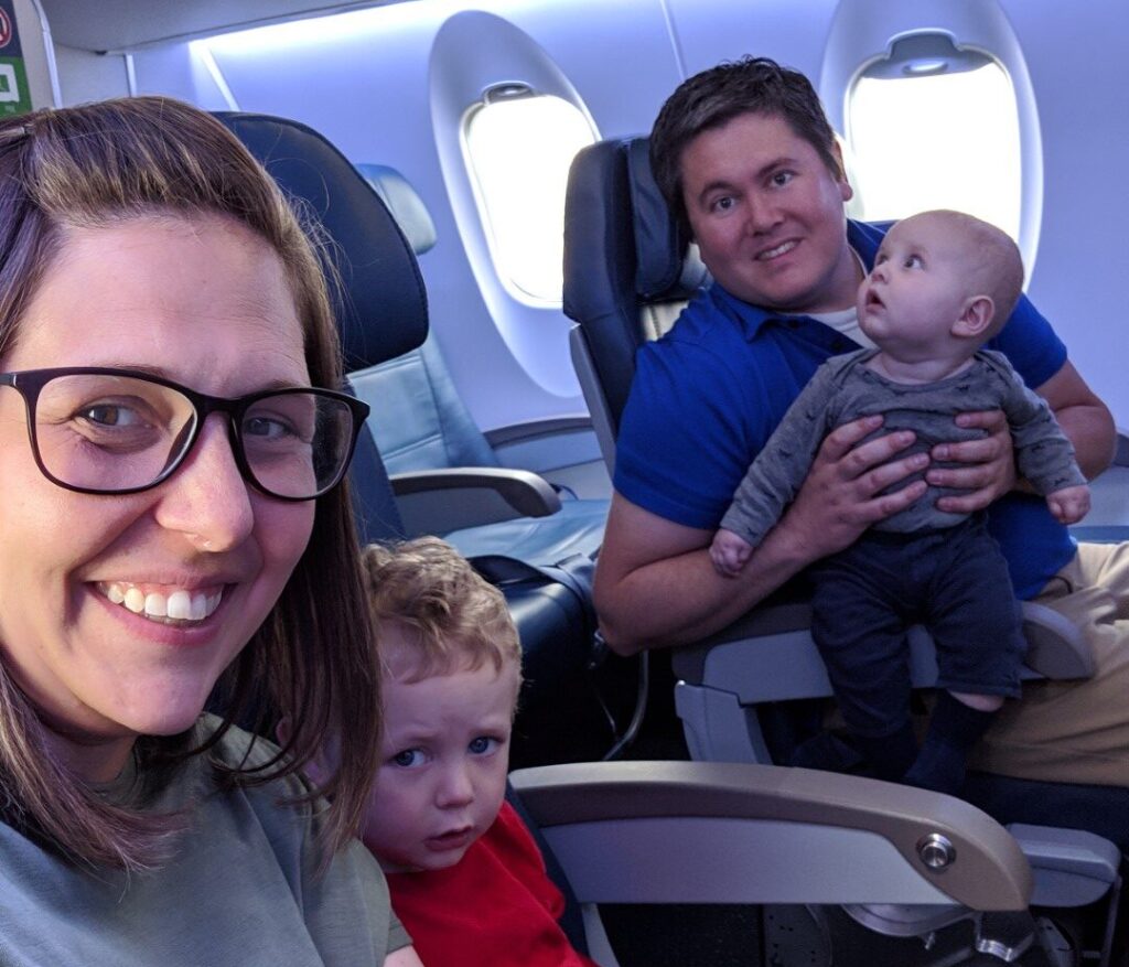 flying to germany with kids