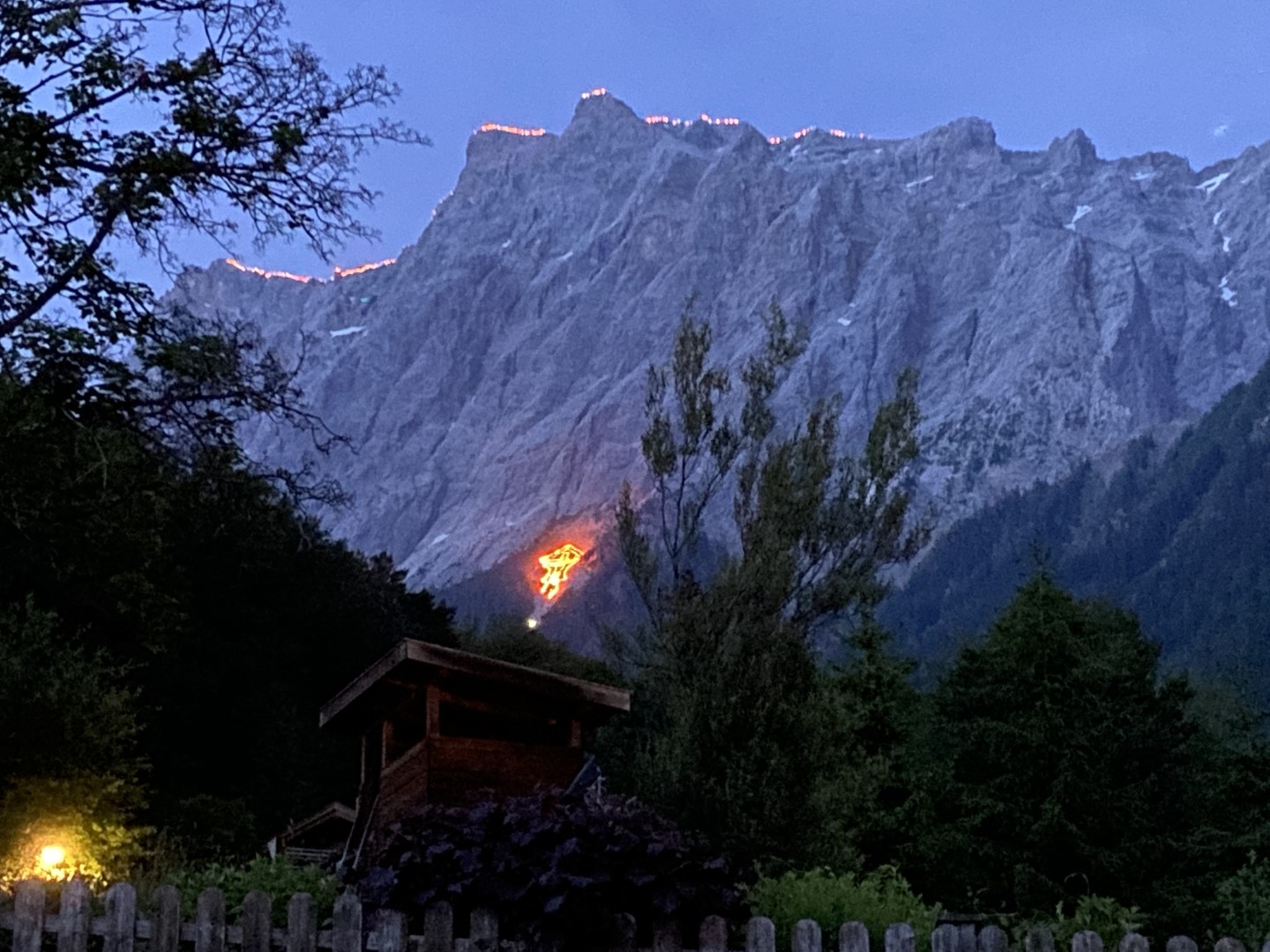 garmisch solstice mountain fires