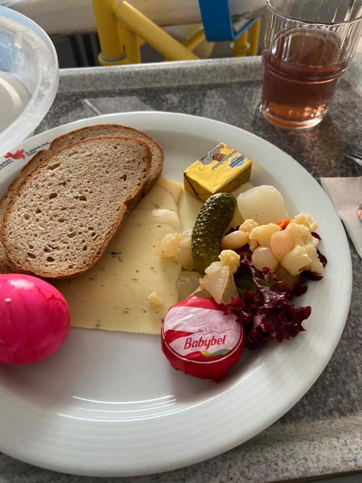 German hospital food dinner