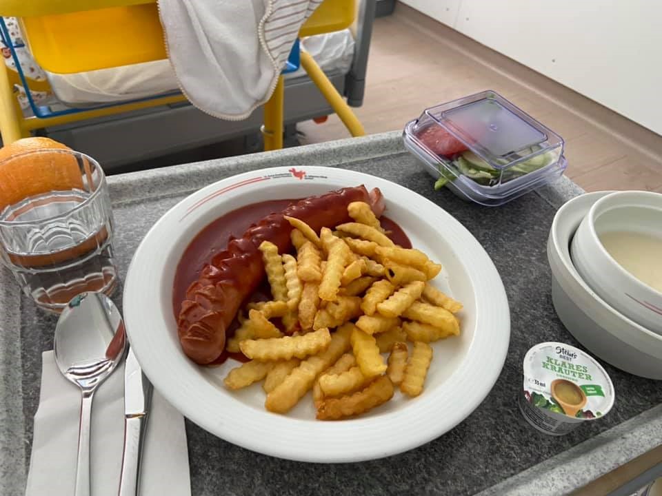 German hospital lunch 