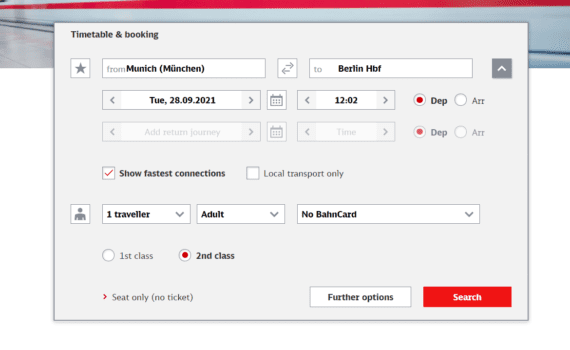 How to buy german train tickets online