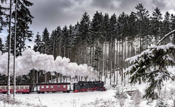 harz mountain steam train