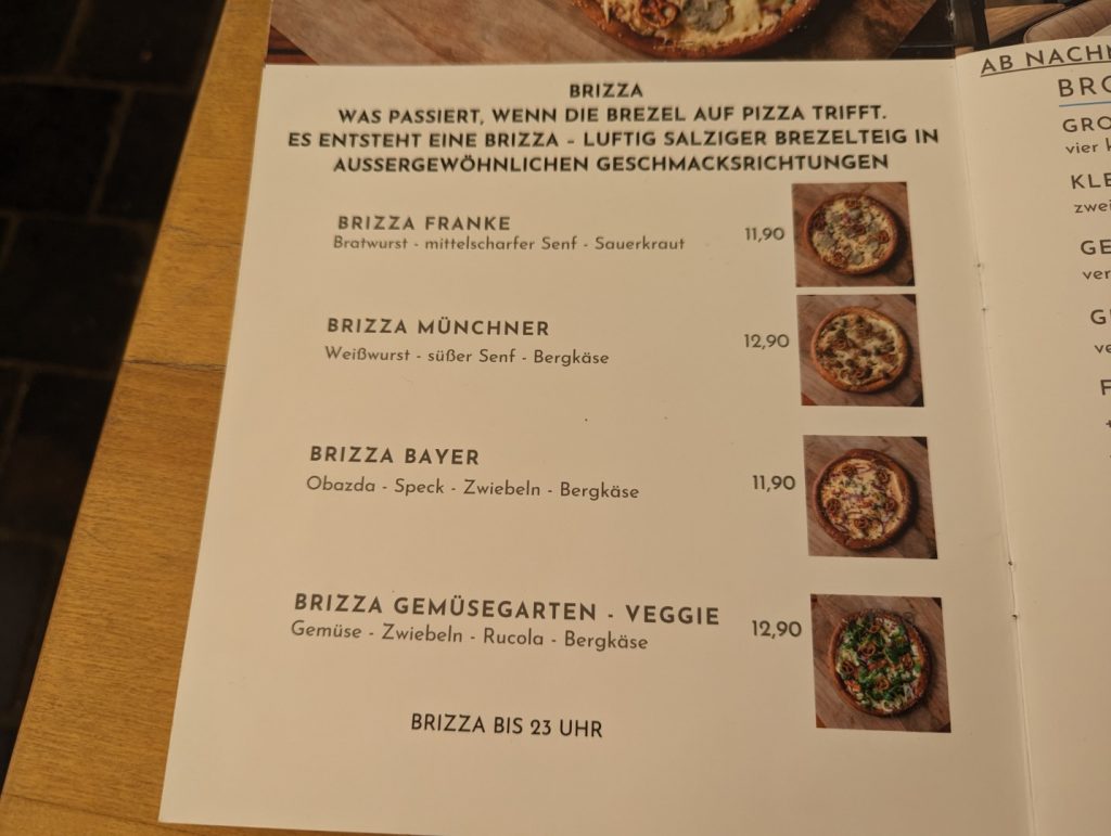 German Pretzel Pizza (Brizza) Brez'n Pizza