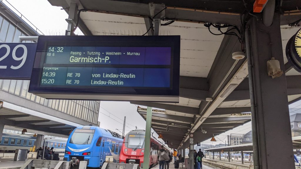Do German train stations have English?