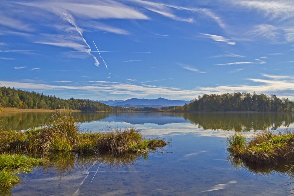 Ostersee Lakes in Southern Germany