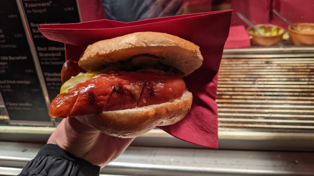 christmas market sausage