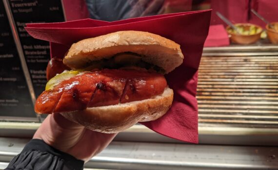 christmas market sausage
