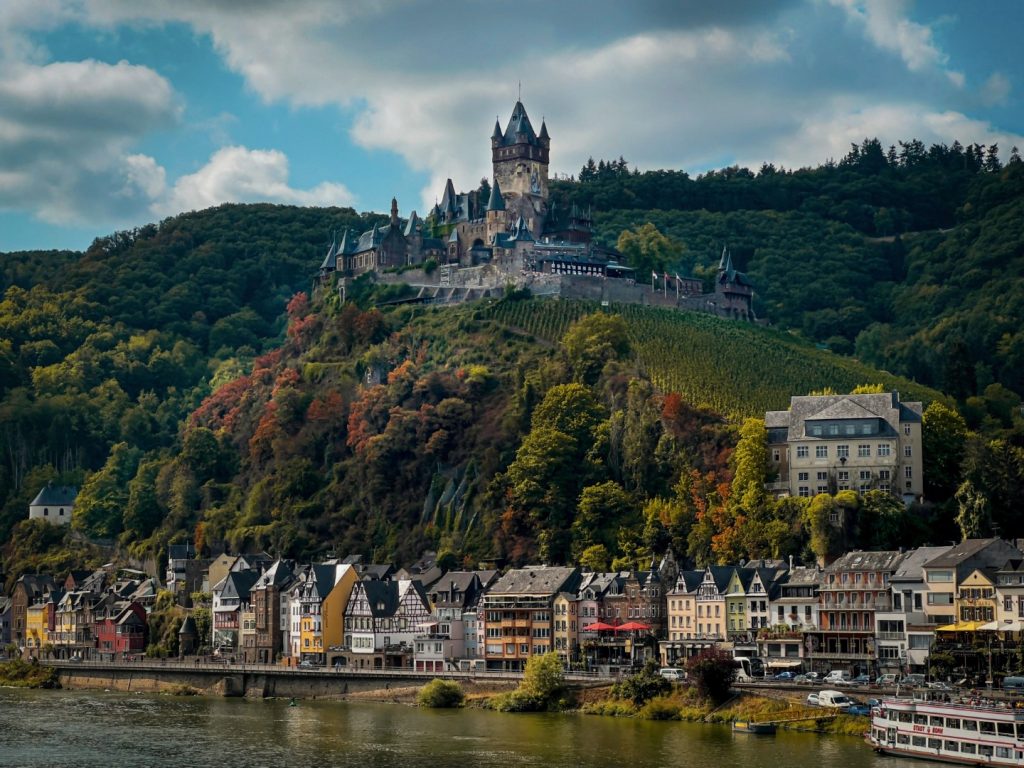 cochem castle, which is  a town many river cruises in germany go past